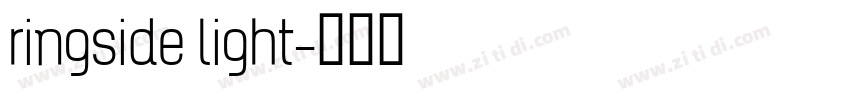 ringside light字体转换